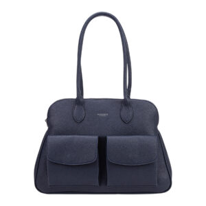 Sac à main structuré avec deux poches frontales et longues anses, signé Diana&Co.